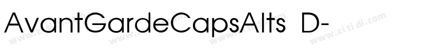 AvantGardeCapsAlts D字体转换
